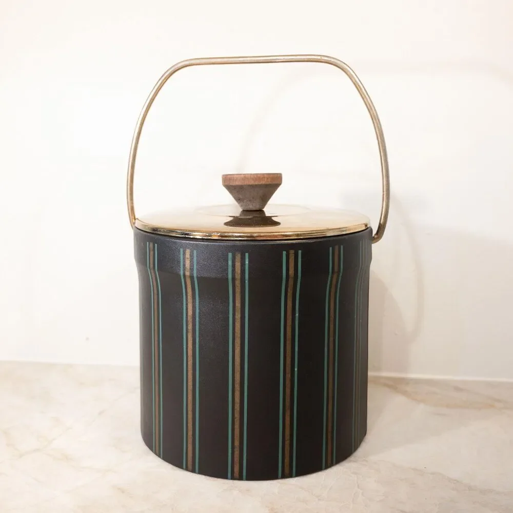 Vintage MCM Faux Leather Ice Bucket
